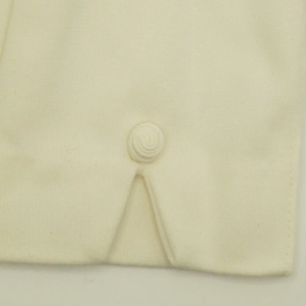 Van Raalte white ladies nylon gloves with flower detail at wrist